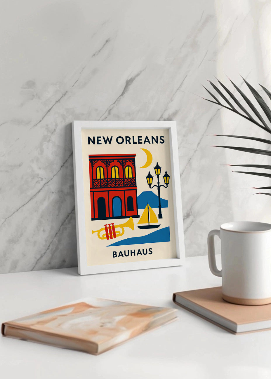 Cuadro New Orleans Poster Bauhaus