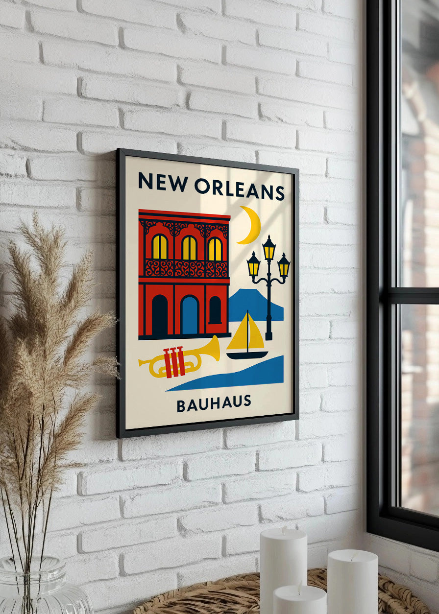 Cuadro New Orleans Poster Bauhaus