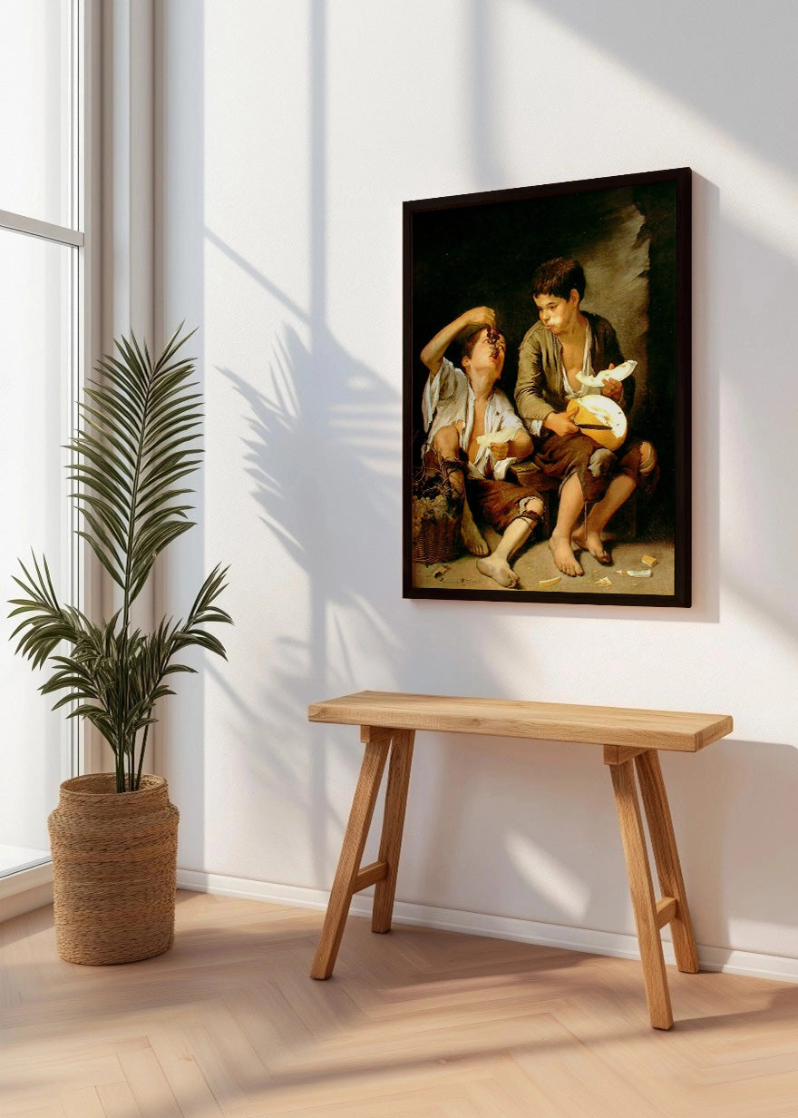 Cuadro Niños comiendo uvas y melón (Murillo)