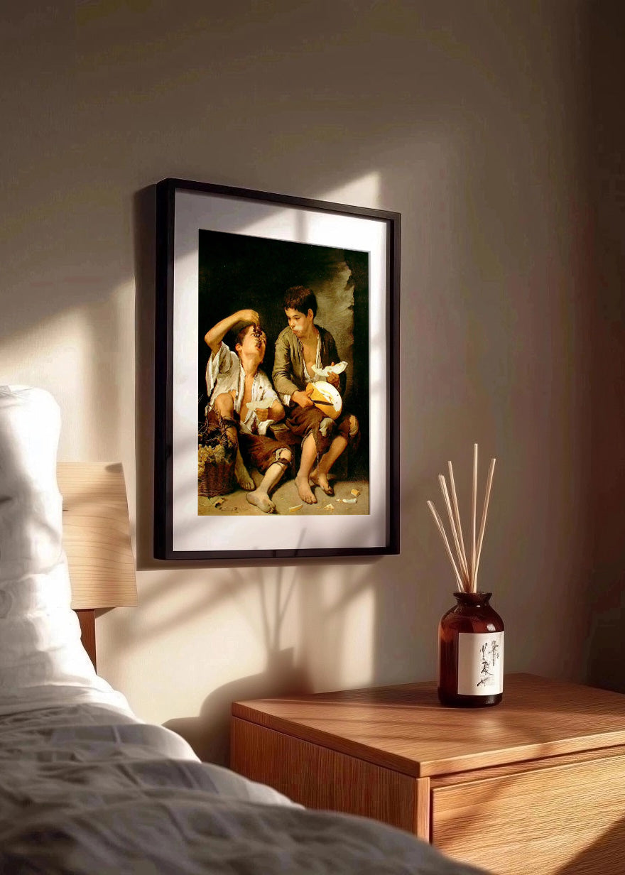 Cuadro Niños comiendo uvas y melón (Murillo)