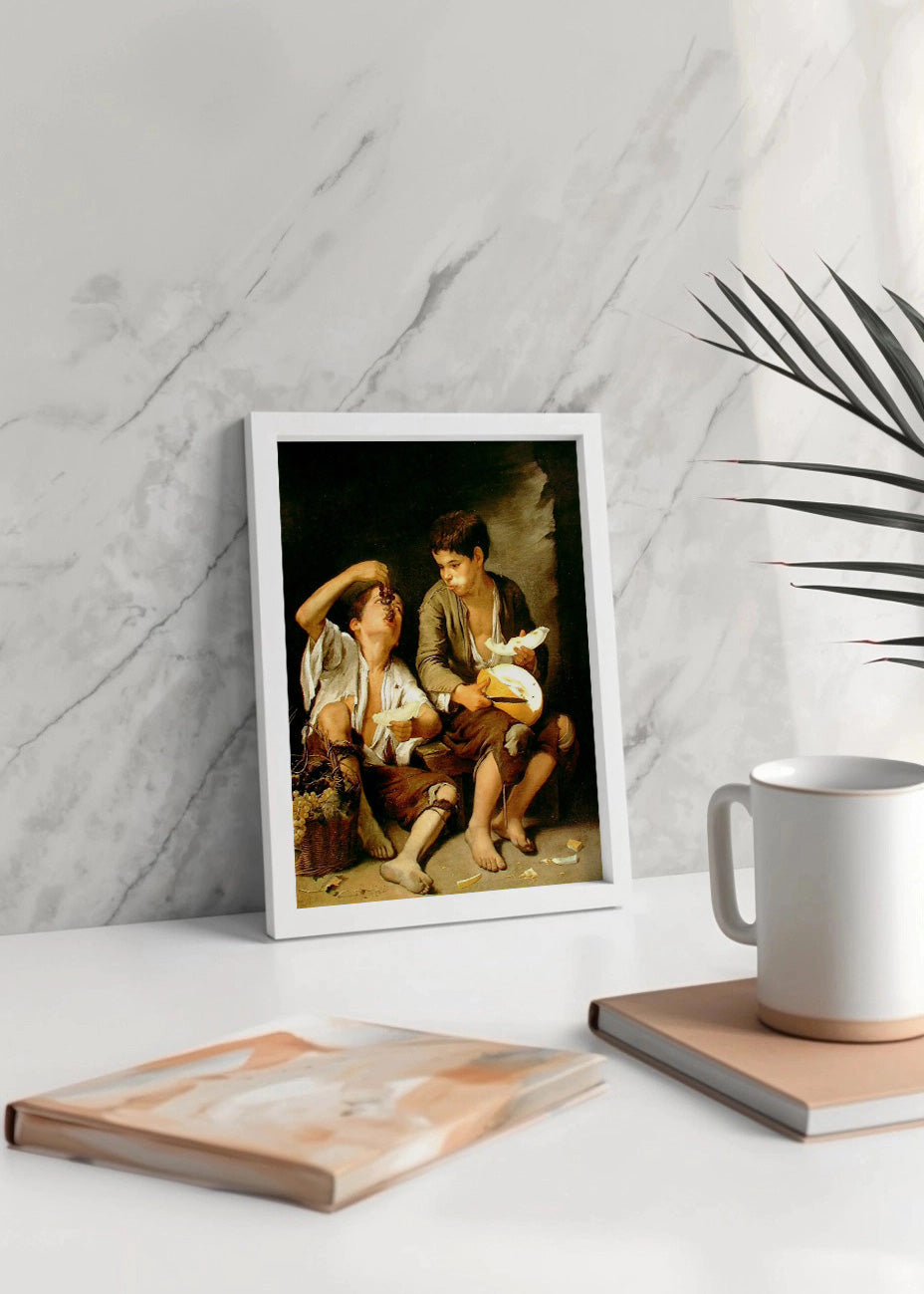 Cuadro Niños comiendo uvas y melón (Murillo)