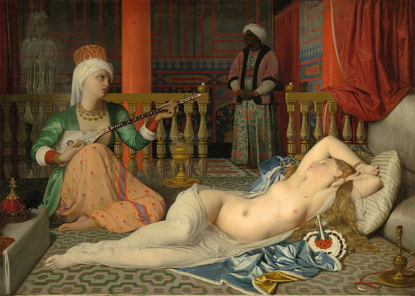 Cuadro Odalisca con esclava (Ingres)
