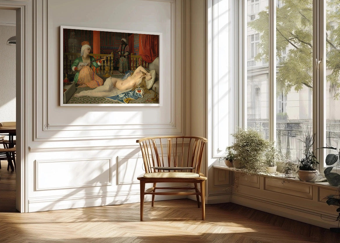 Cuadro Odalisca con esclava (Ingres)