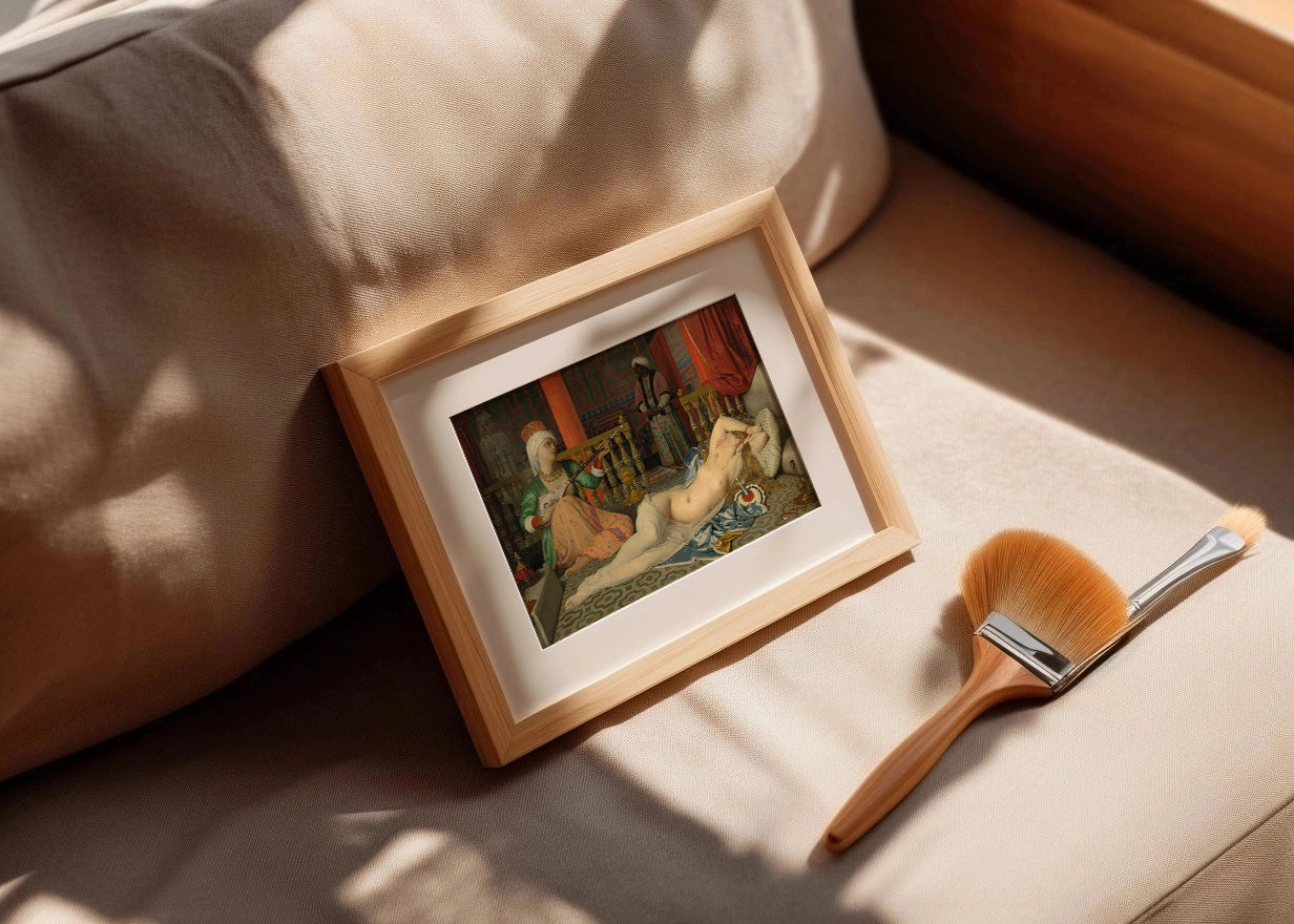 Cuadro Odalisca con esclava (Ingres)