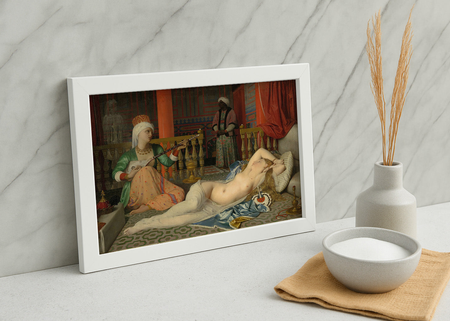 Cuadro Odalisca con esclava (Ingres)