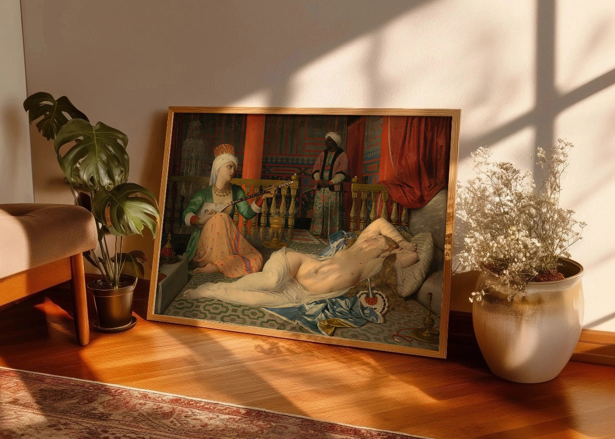 Cuadro Odalisca con esclava (Ingres)