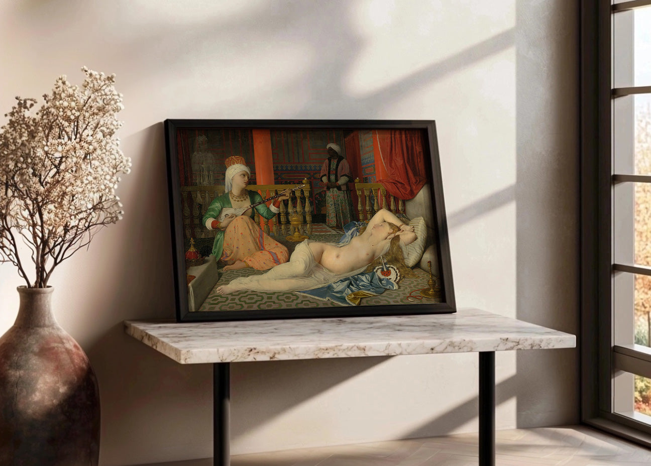 Cuadro Odalisca con esclava (Ingres)