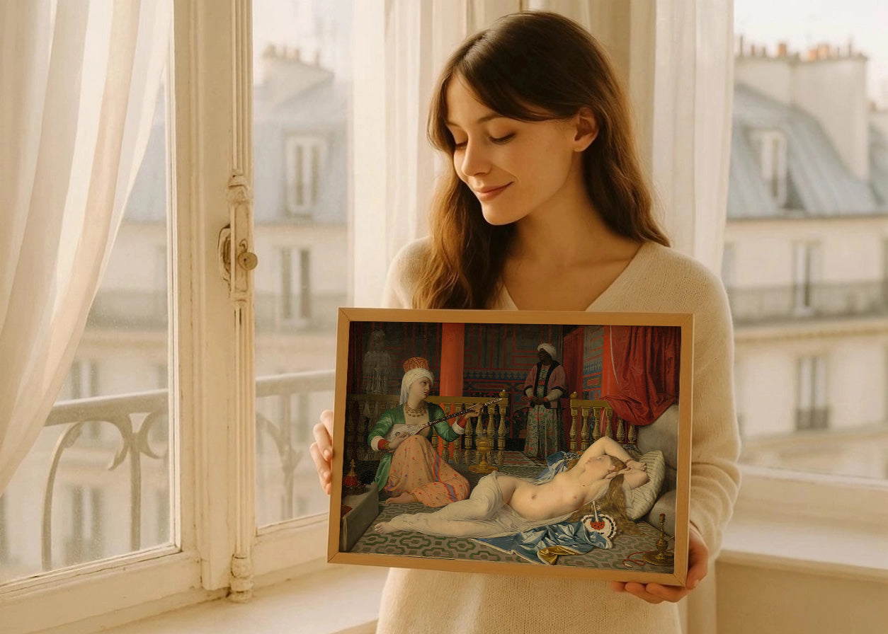 Cuadro Odalisca con esclava (Ingres)