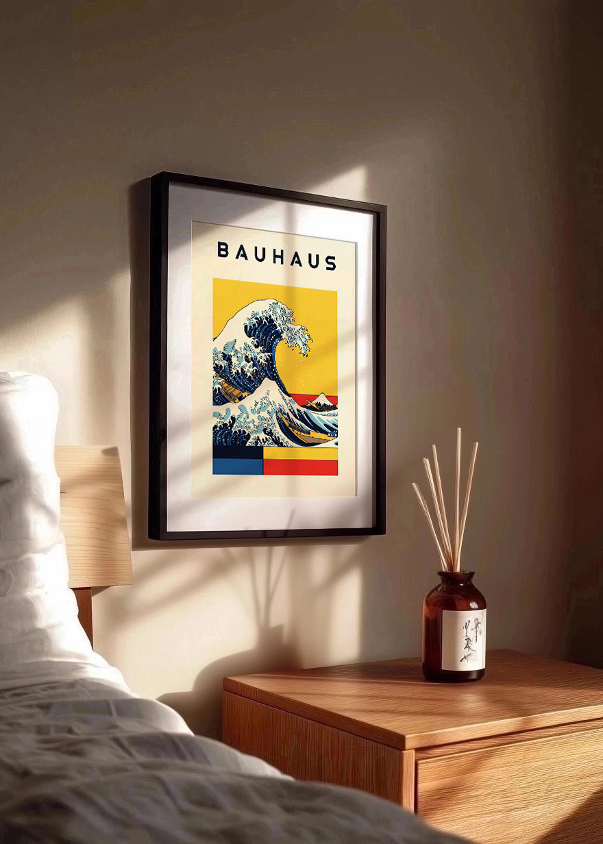 Cuadro Ola de Kanagawa Bauhaus