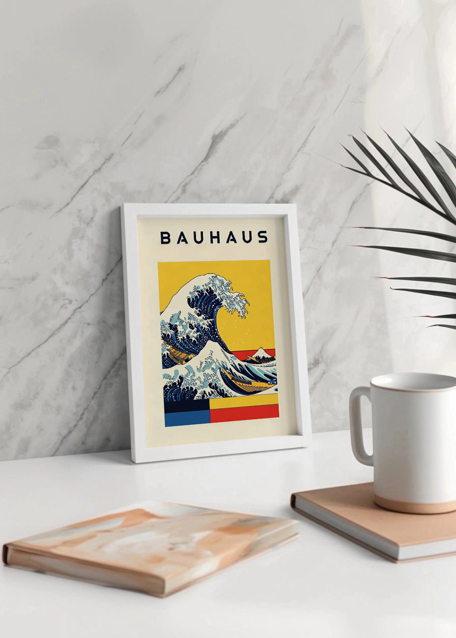 Cuadro Ola de Kanagawa Bauhaus
