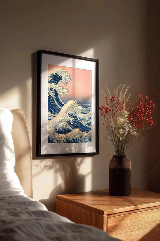 Cuadro de Ola de Kanagawa doble - Fine Artic