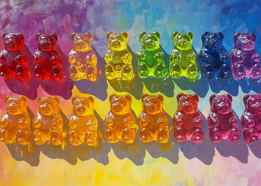 Cuadro Ositos de gominola de colores