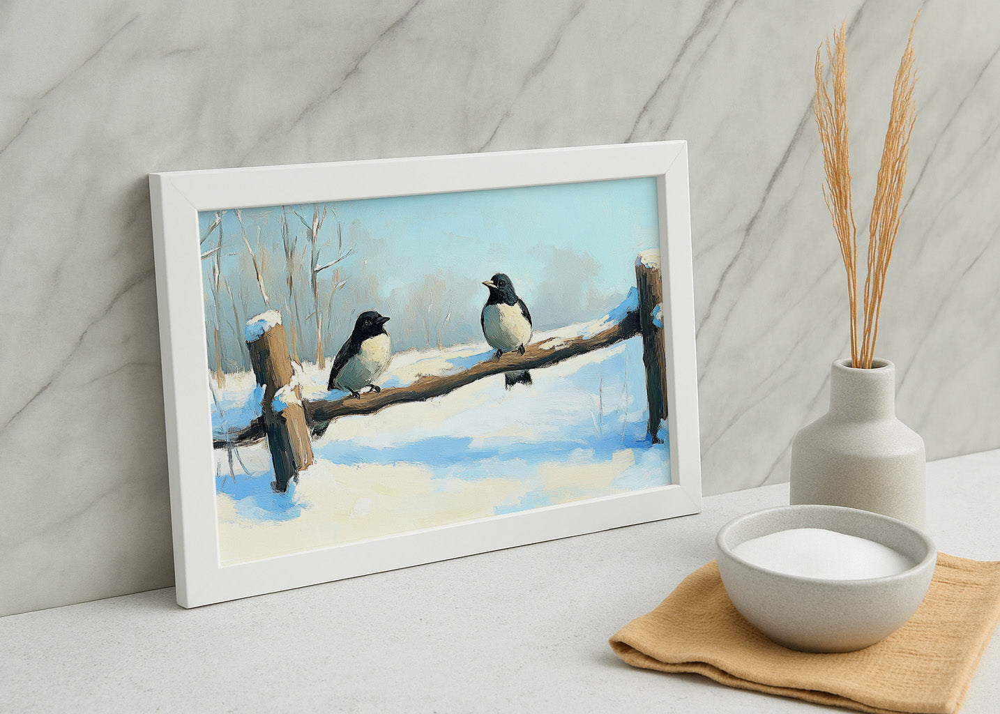 Cuadro Pájaros de invierno