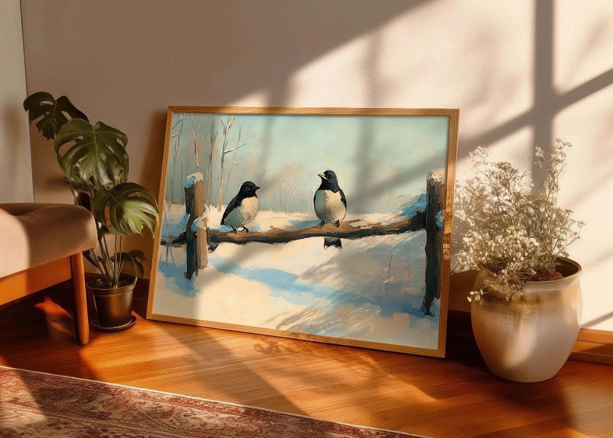 Cuadro Pájaros de invierno