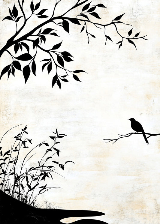 Cuadro Pájaro sobre rama