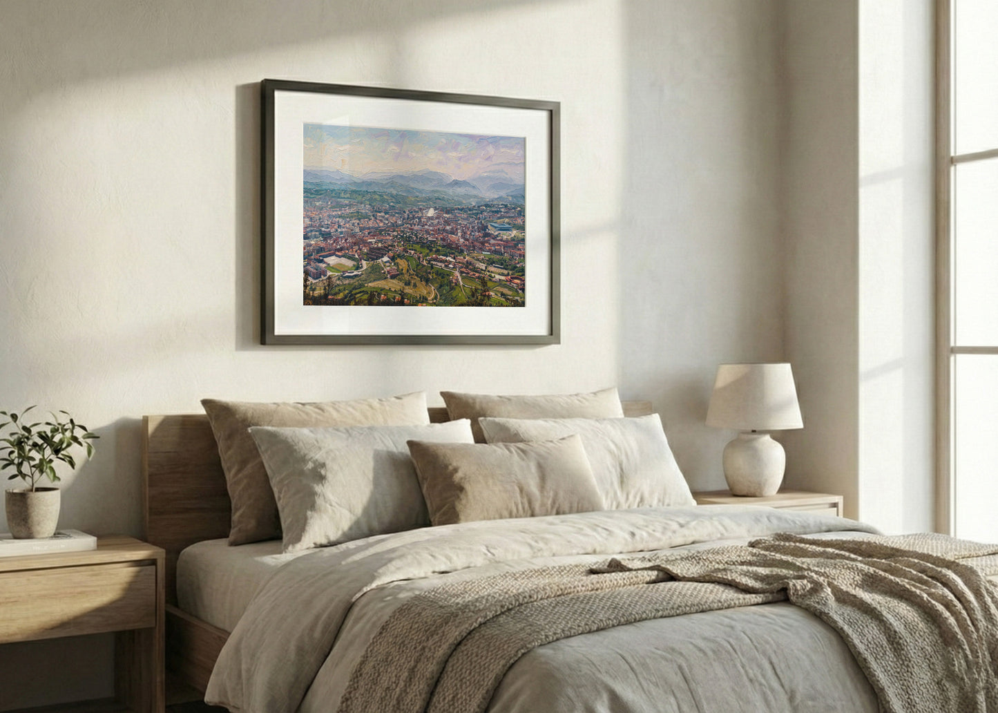 Cuadro Panorámica de Oviedo estilo Óleo
