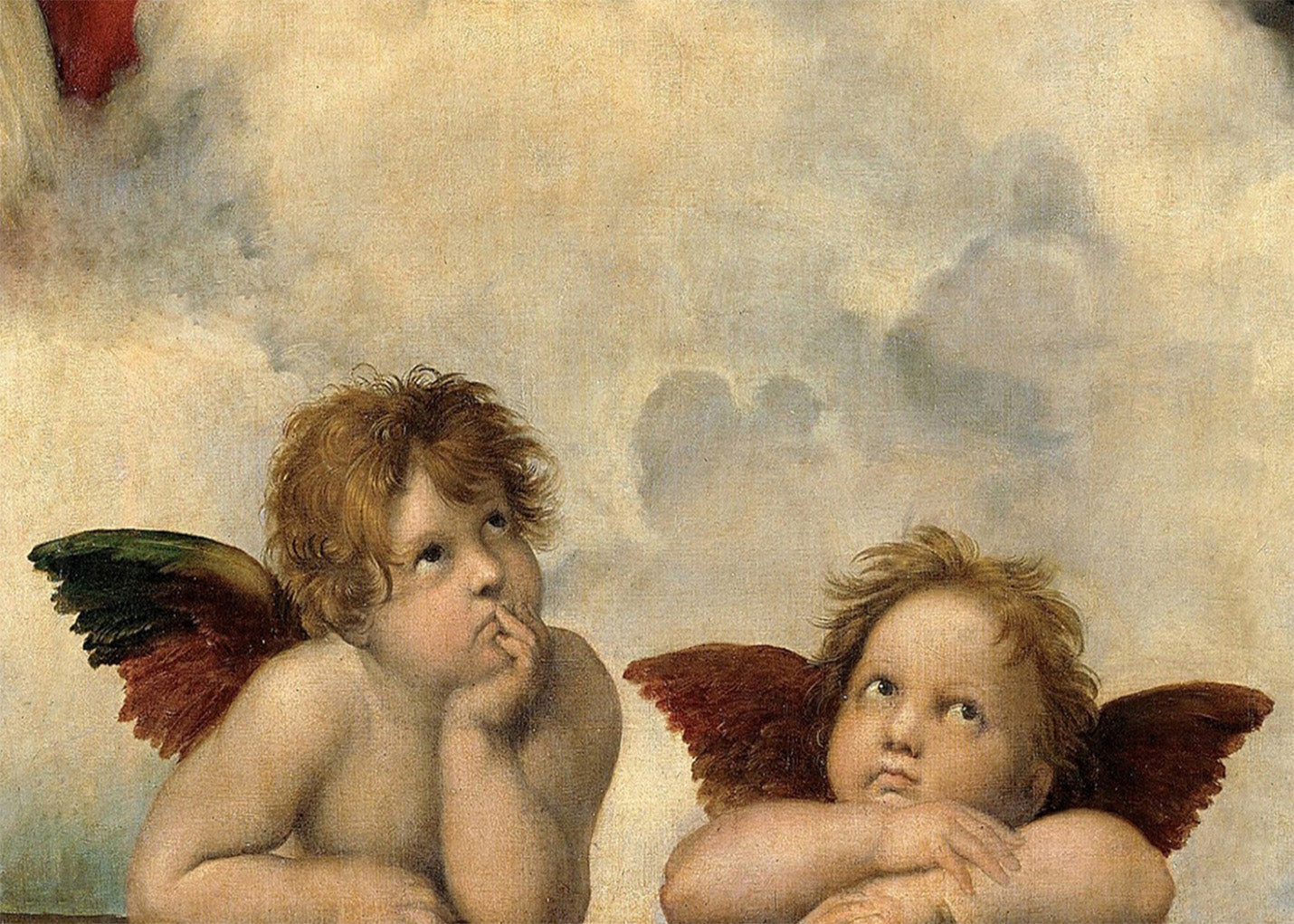 Cuadro Pareja de querubines (Rafael)
