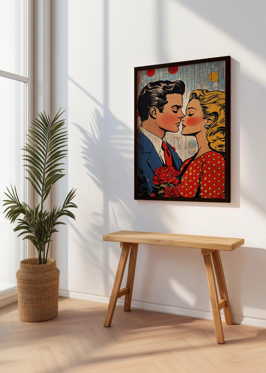 Cuadro Pareja enamorada Pop Art