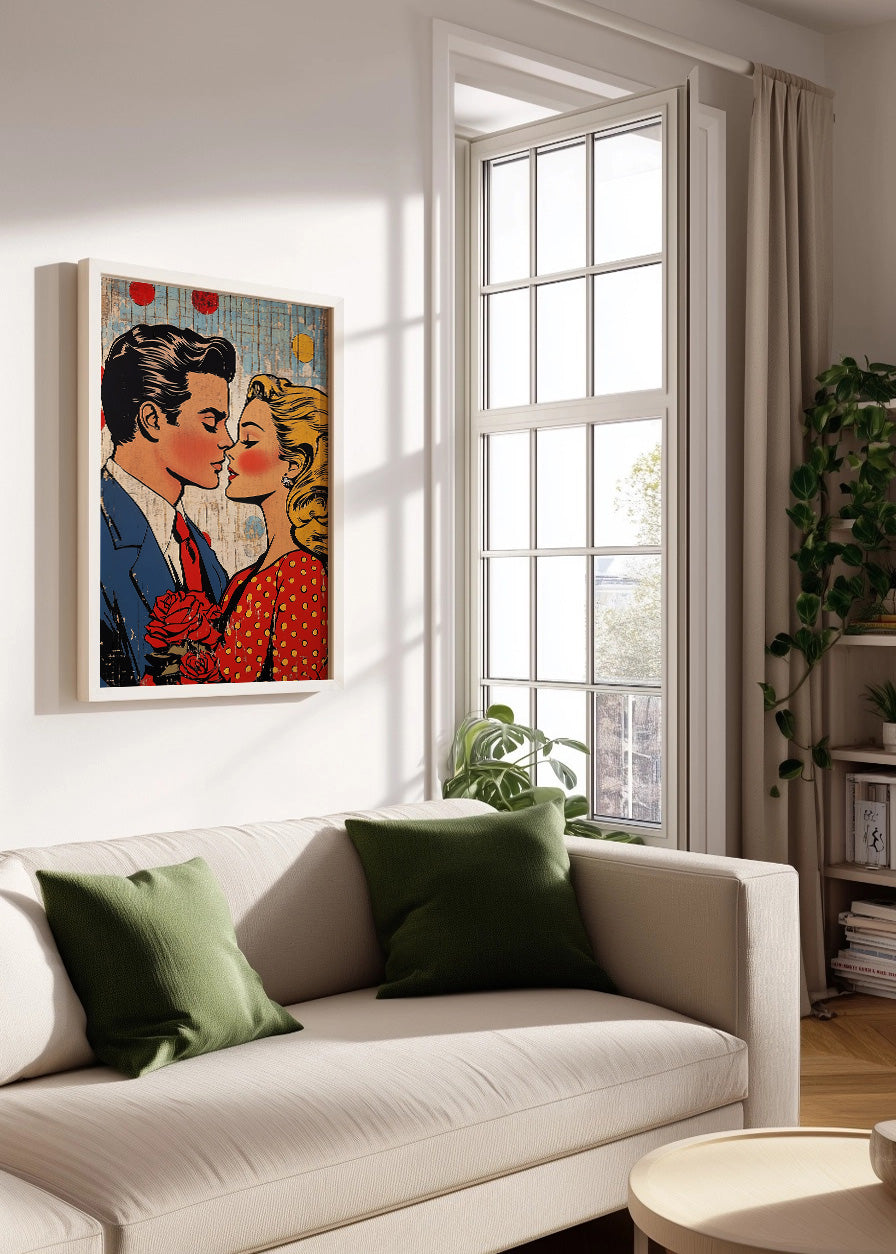 Cuadro Pareja enamorada Pop Art