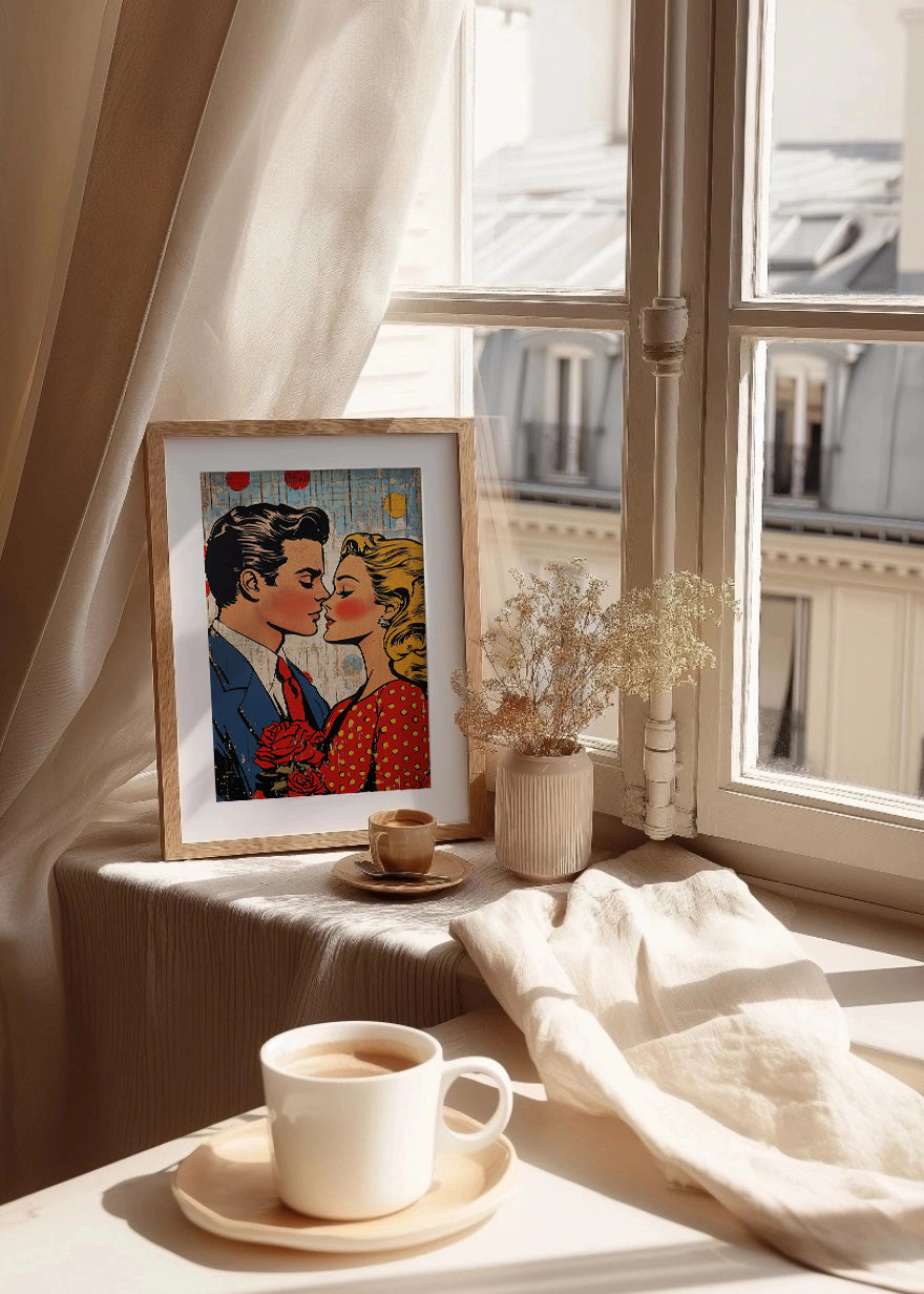 Cuadro Pareja enamorada Pop Art