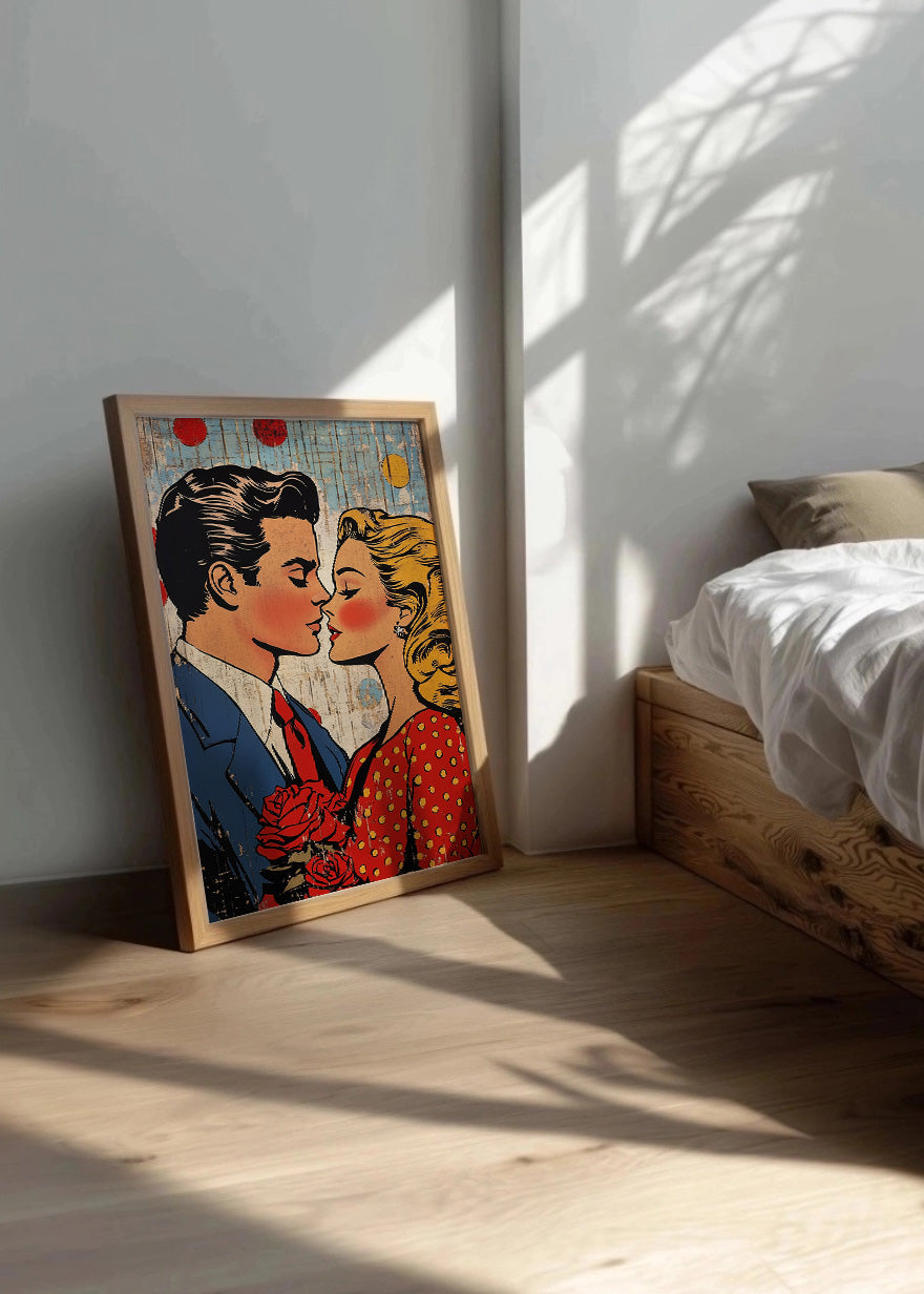 Cuadro Pareja enamorada Pop Art