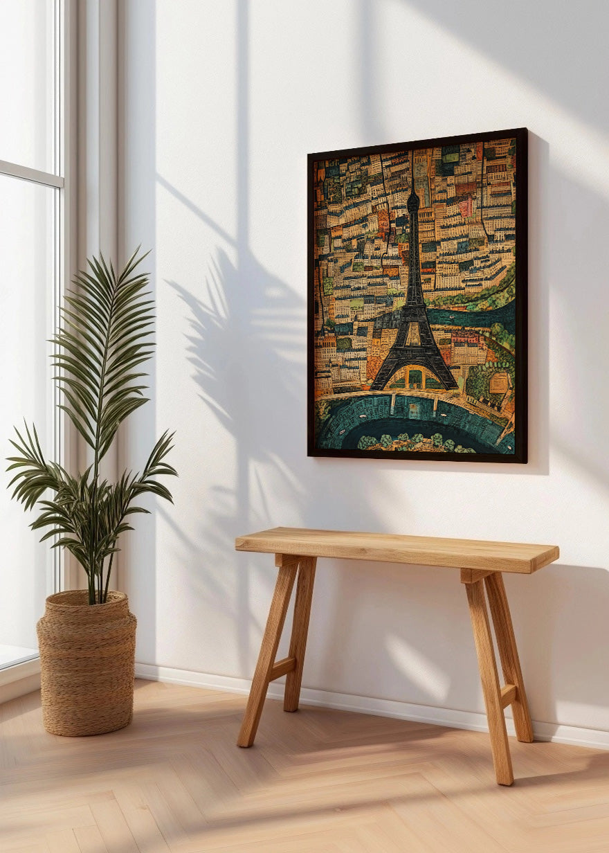 Cuadro París mapeado