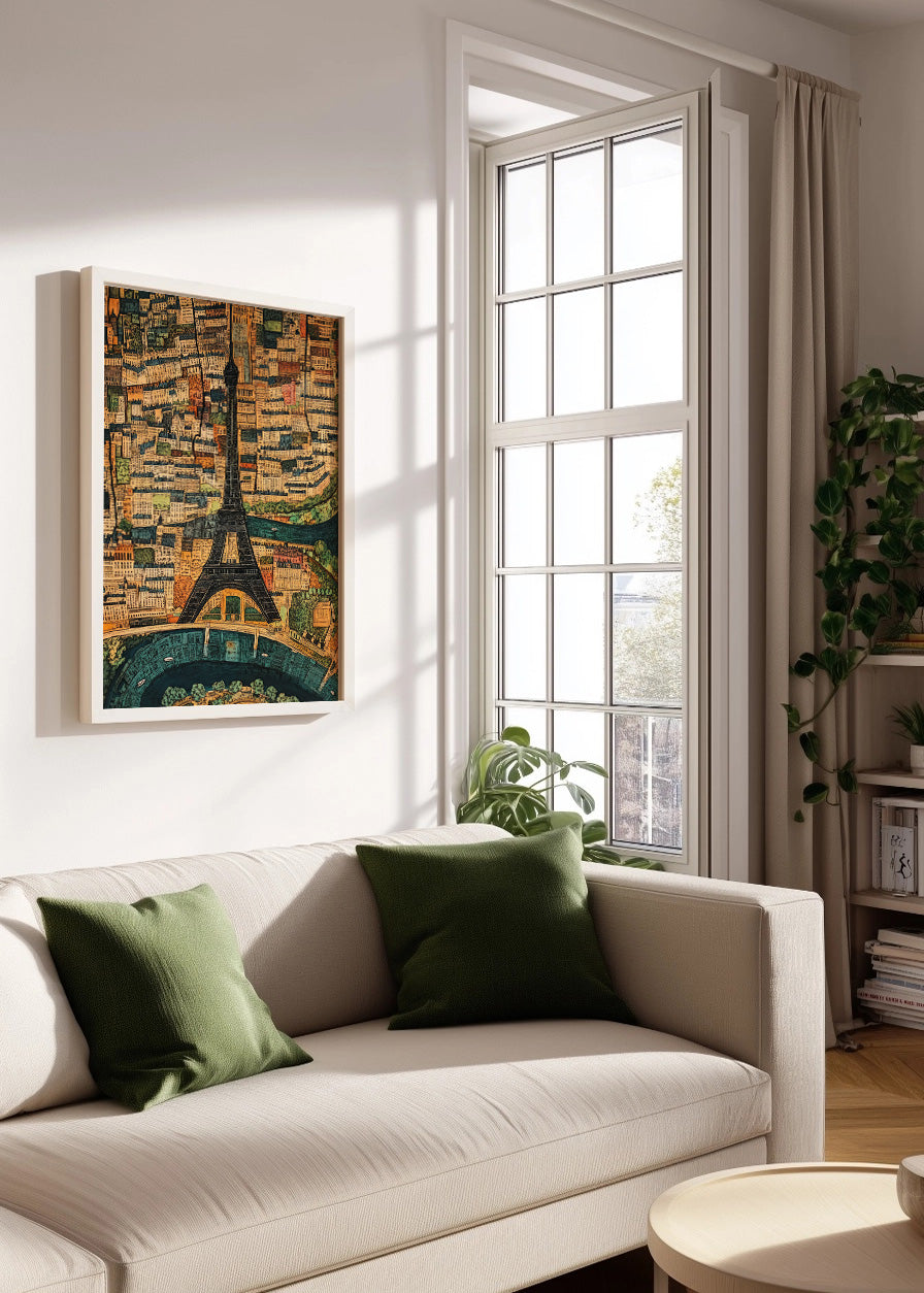Cuadro París mapeado