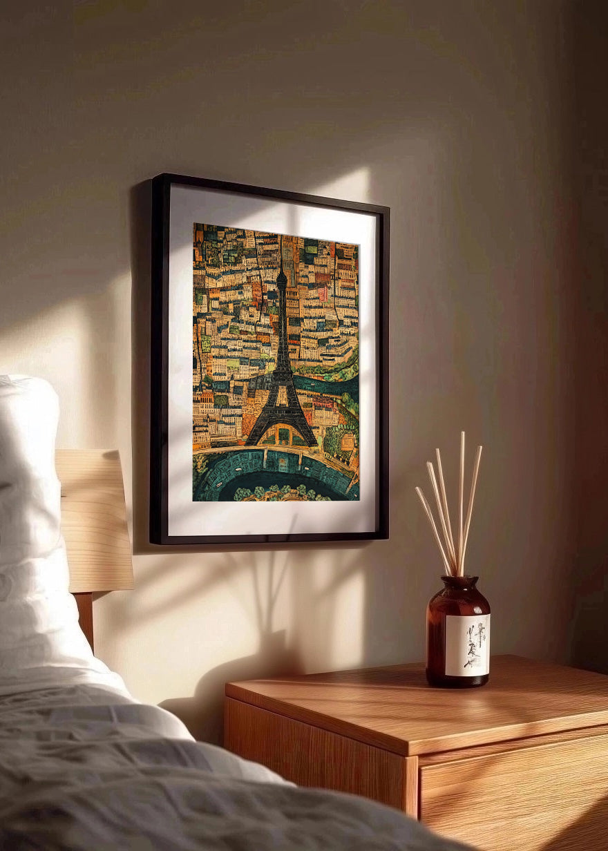 Cuadro París mapeado