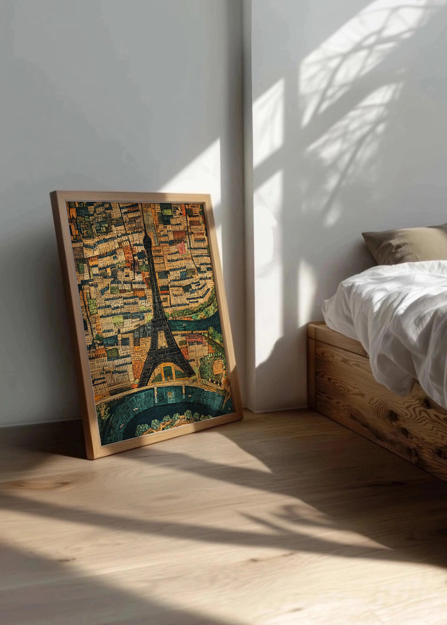 Cuadro París mapeado