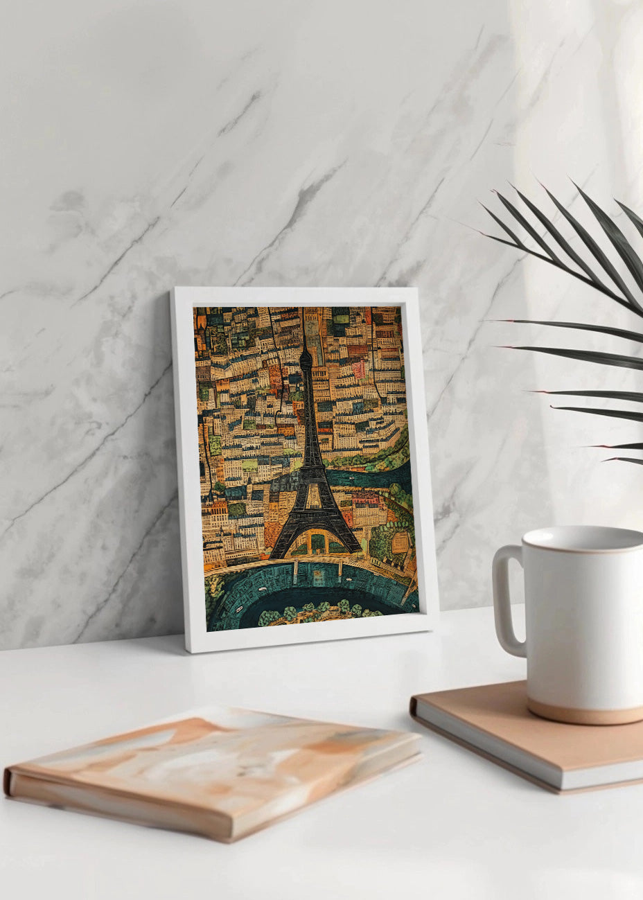 Cuadro París mapeado