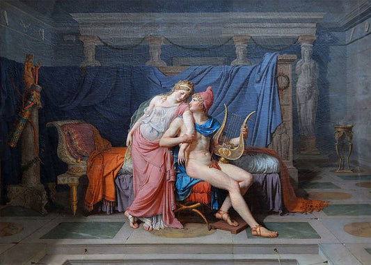 Cuadro Paris y Helena (Jacques-Louise David)