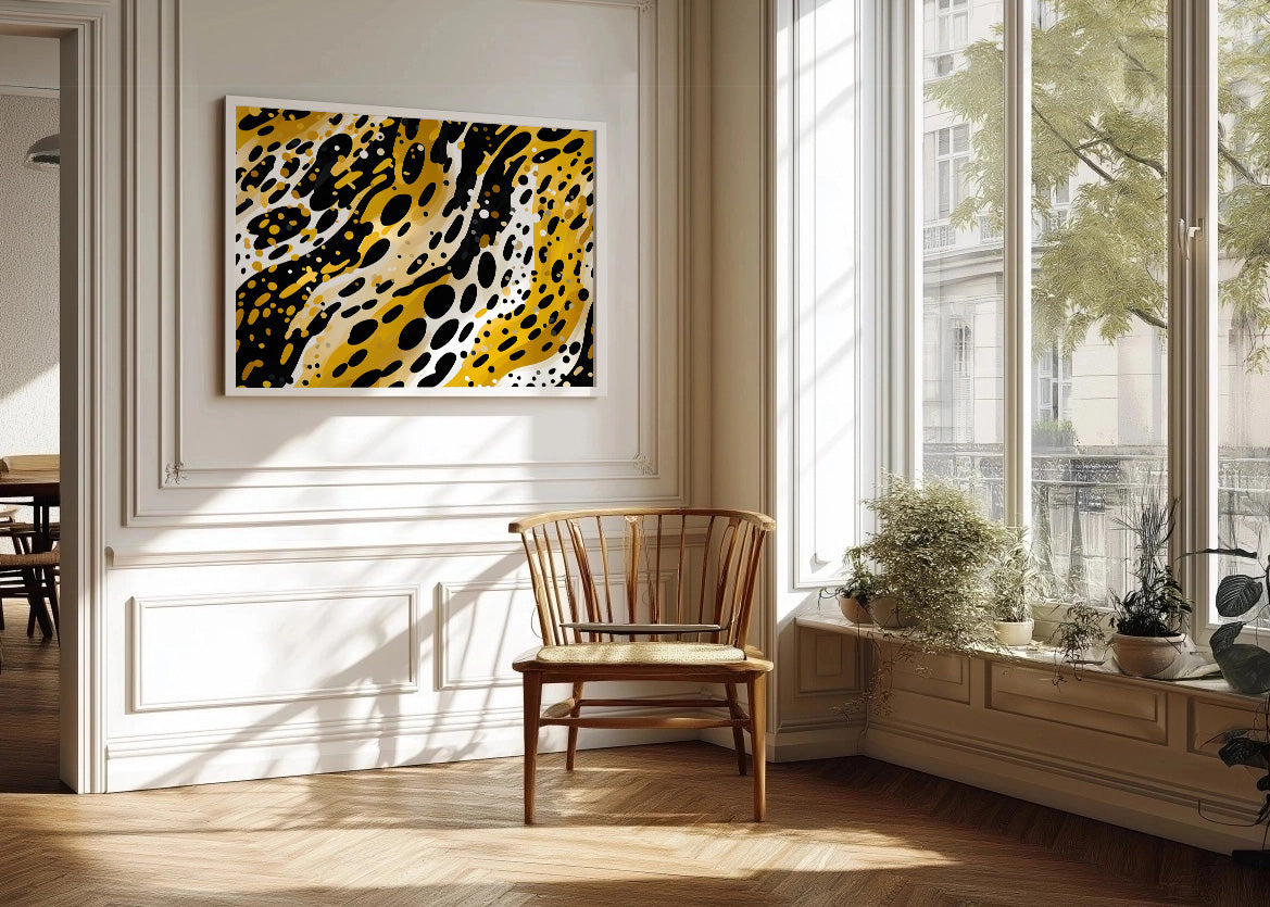Cuadro Patrón piel leopardo