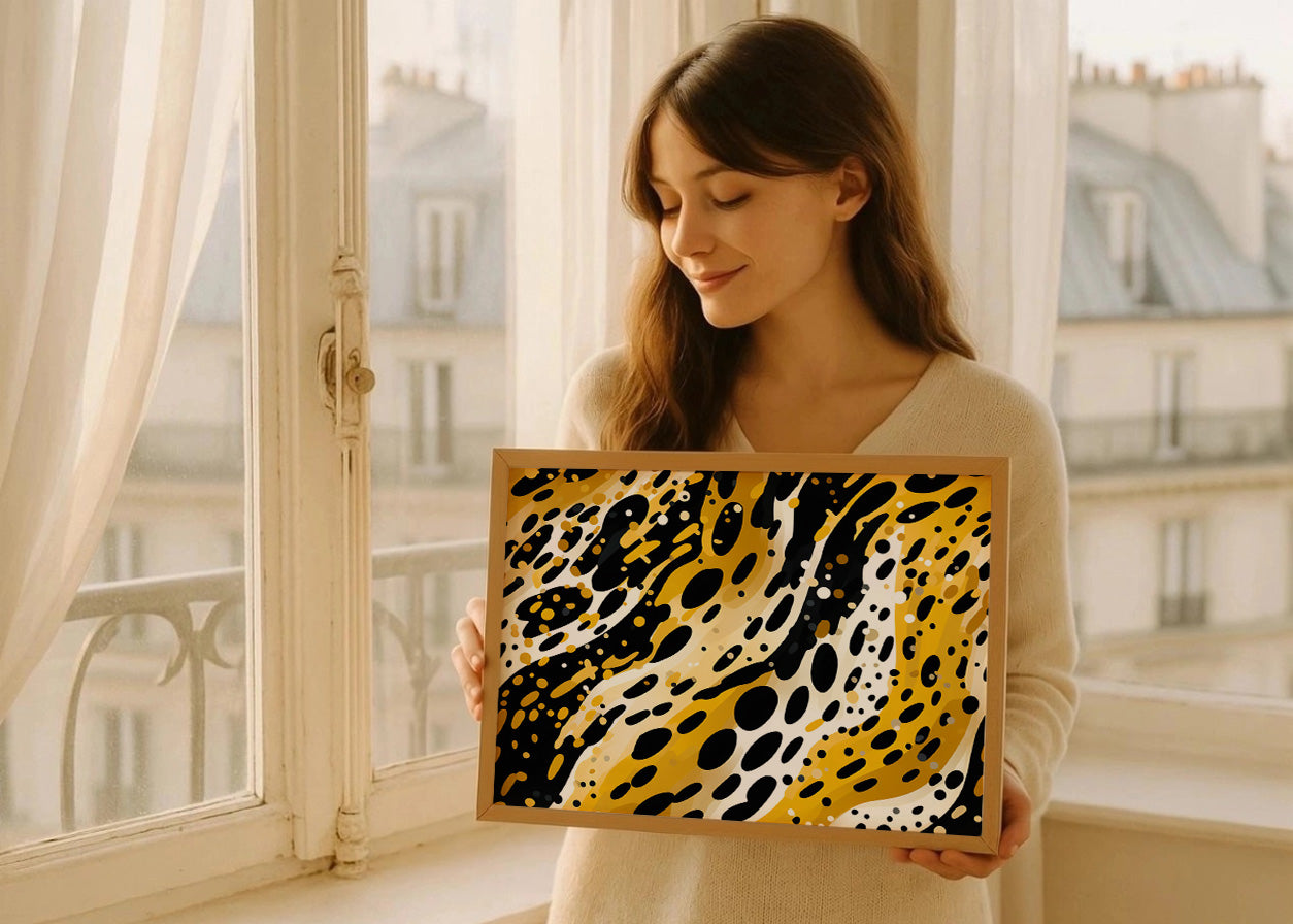 Cuadro Patrón piel leopardo