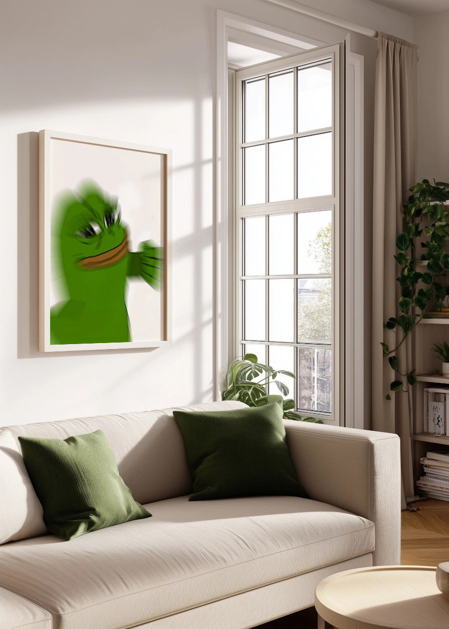 Cuadro Pepe Frog punch