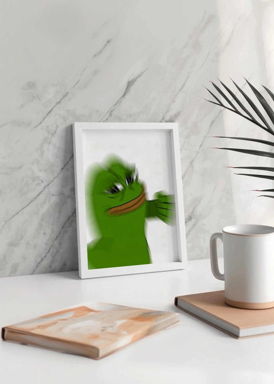 Cuadro Pepe Frog punch