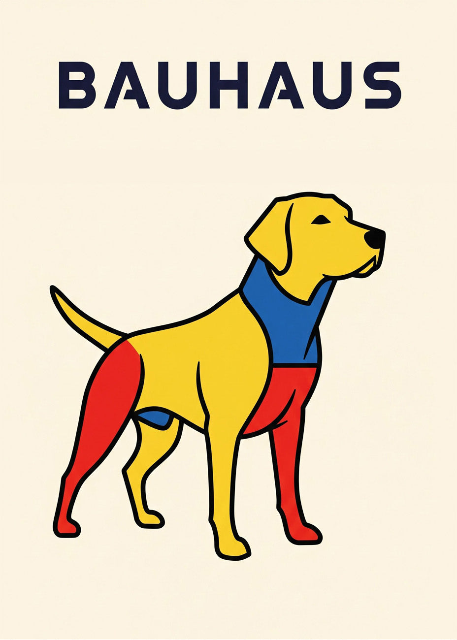 Cuadro Perro Bauhaus