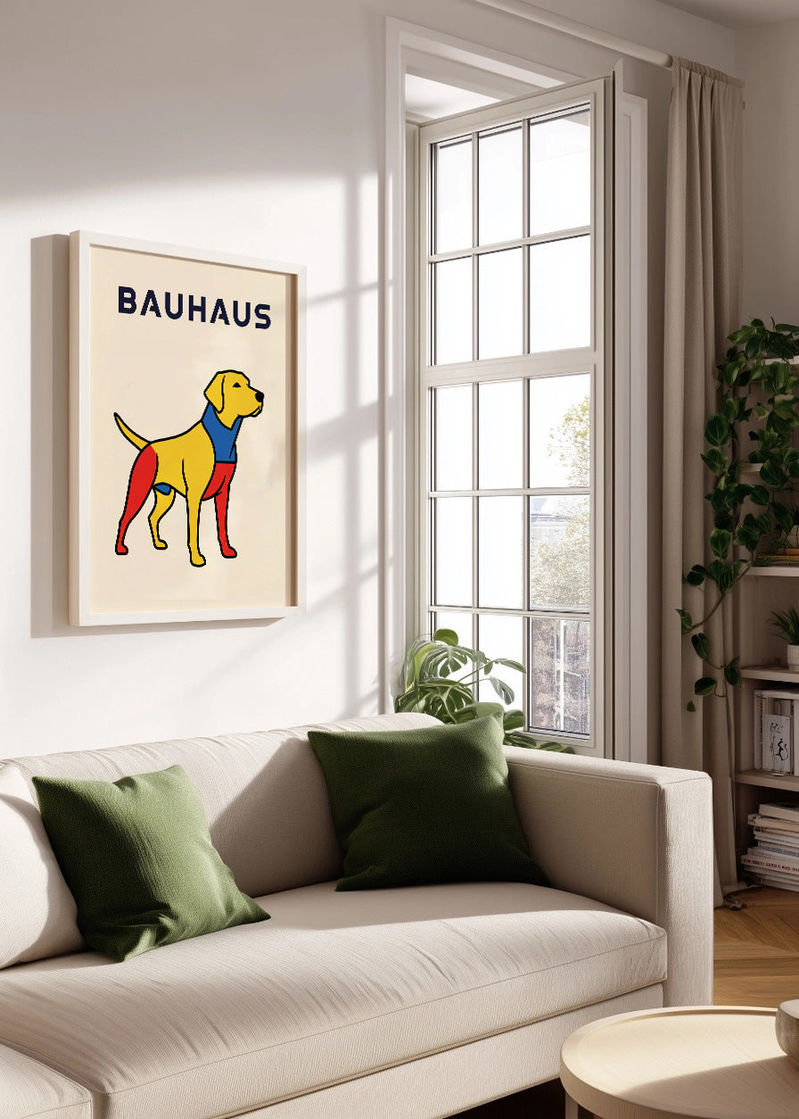 Cuadro Perro Bauhaus