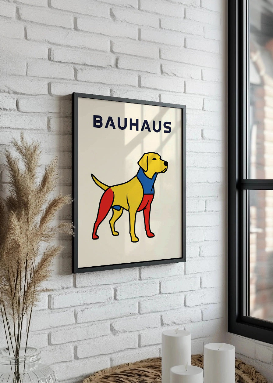 Cuadro Perro Bauhaus