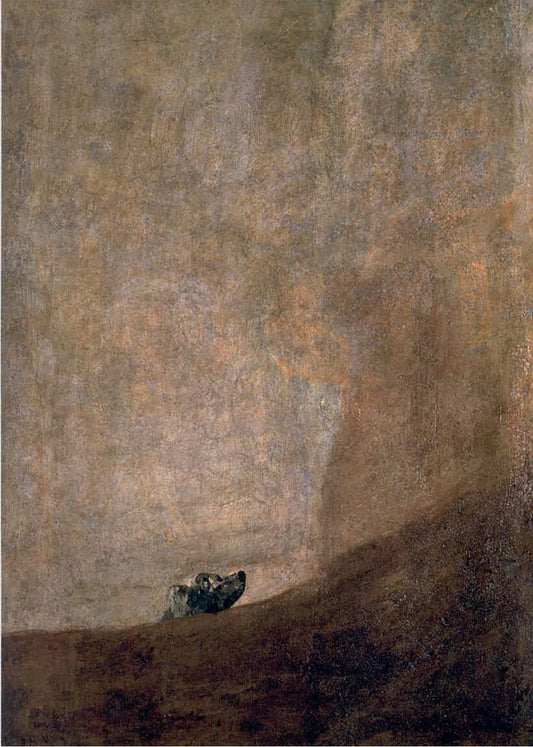 Cuadro Perro semihundido (Francisco de Goya)