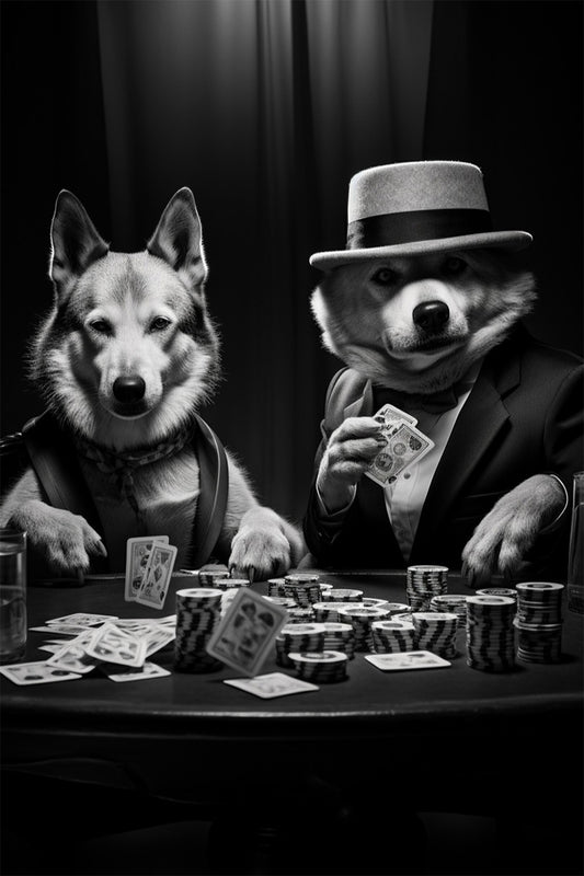 Cuadro de Perros jugando al poker - Fine Artic
