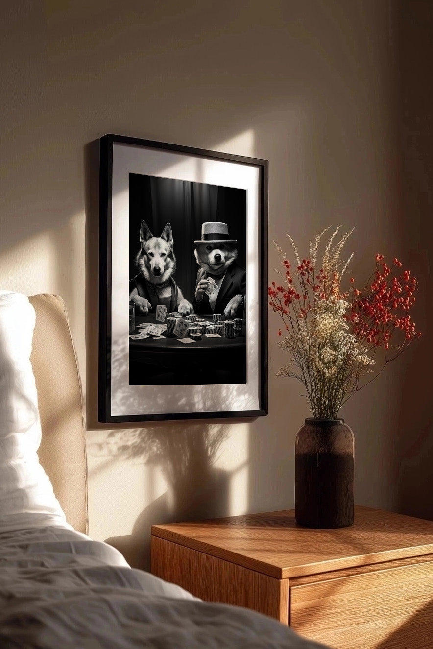 Cuadro de Perros jugando al poker - Fine Artic
