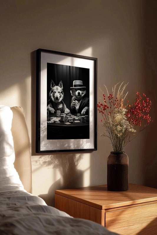 Cuadro de Perros jugando al poker - Fine Artic