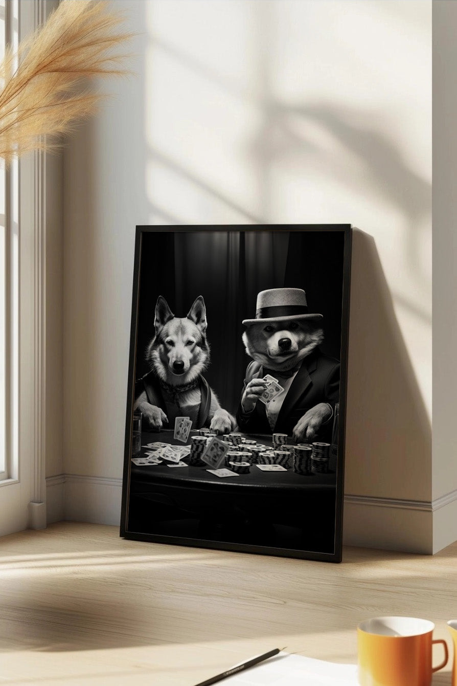 Cuadro de Perros jugando al poker - Fine Artic