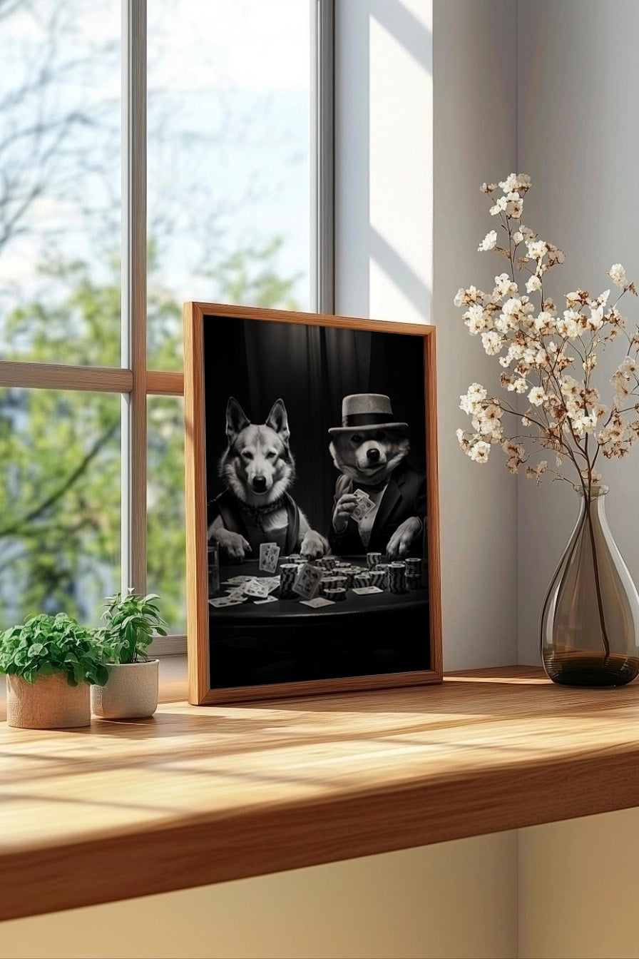 Cuadro de Perros jugando al poker - Fine Artic