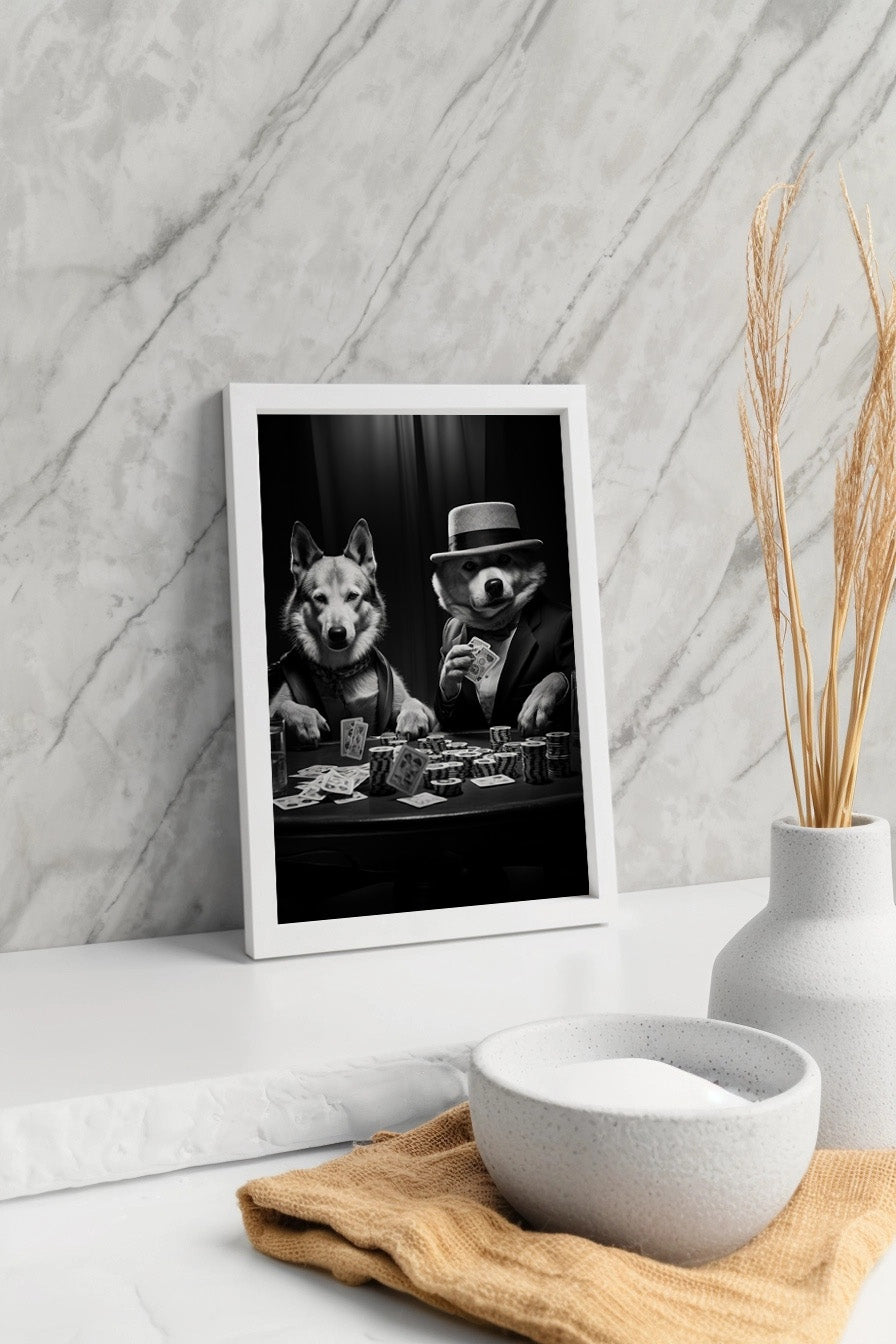 Cuadro de Perros jugando al poker - Fine Artic