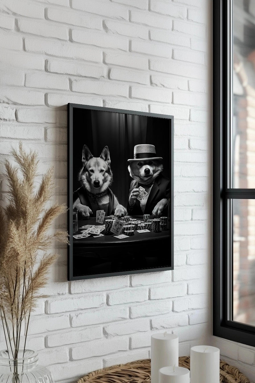 Cuadro de Perros jugando al poker - Fine Artic