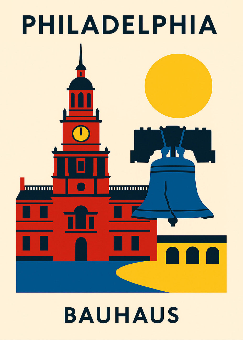 Cuadro Philadelphia Poster Bauhaus