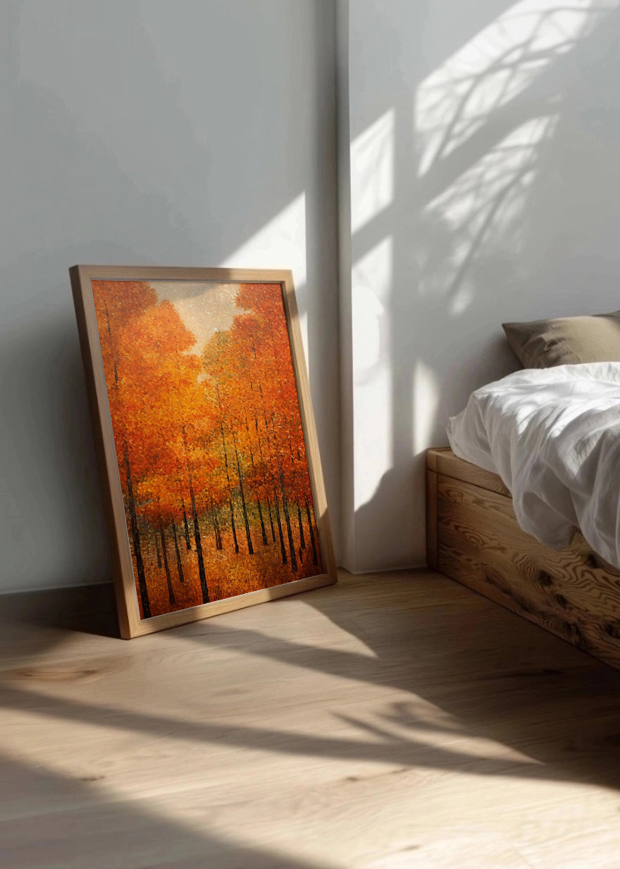 Cuadro Pinos de otoño