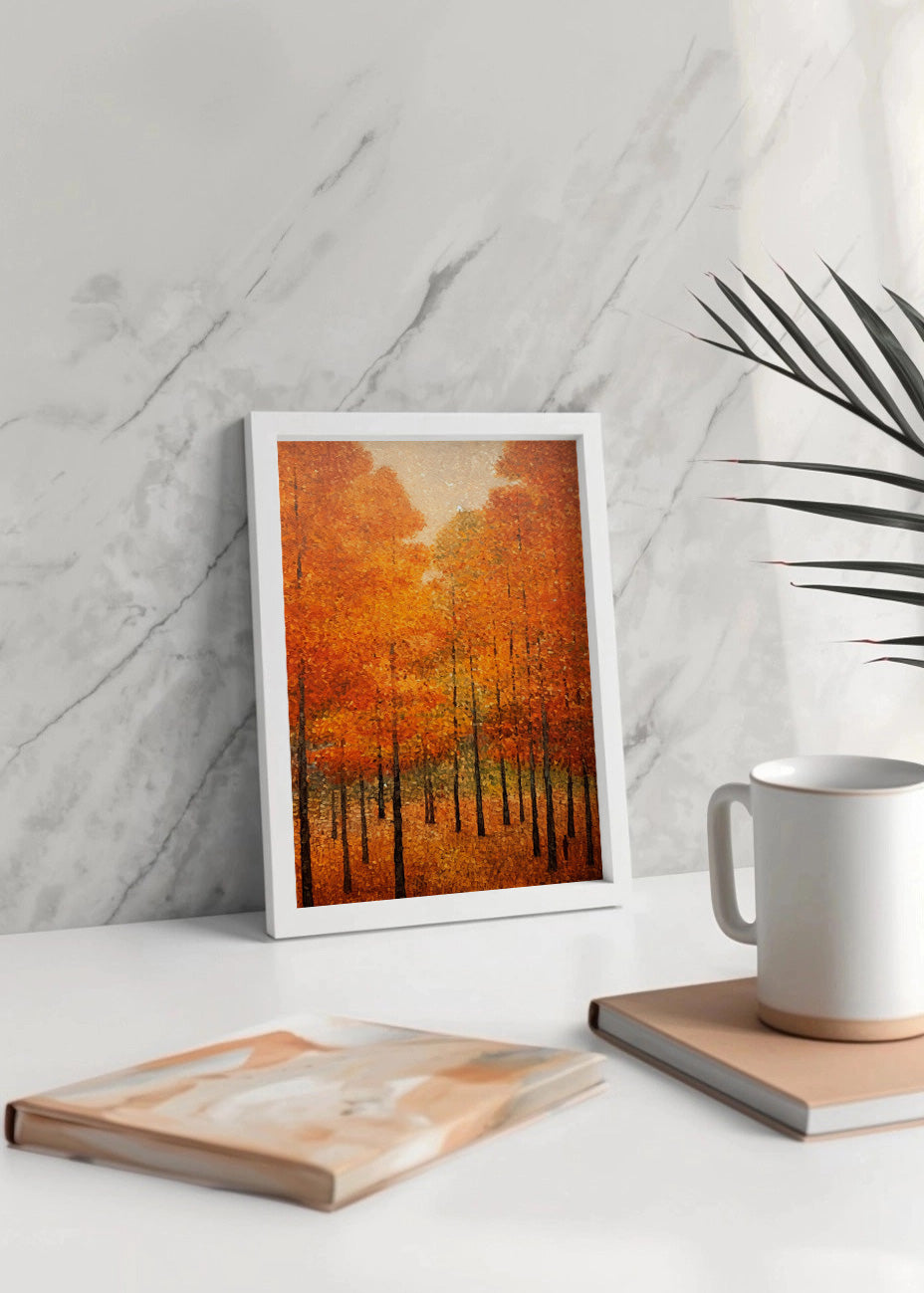 Cuadro Pinos de otoño