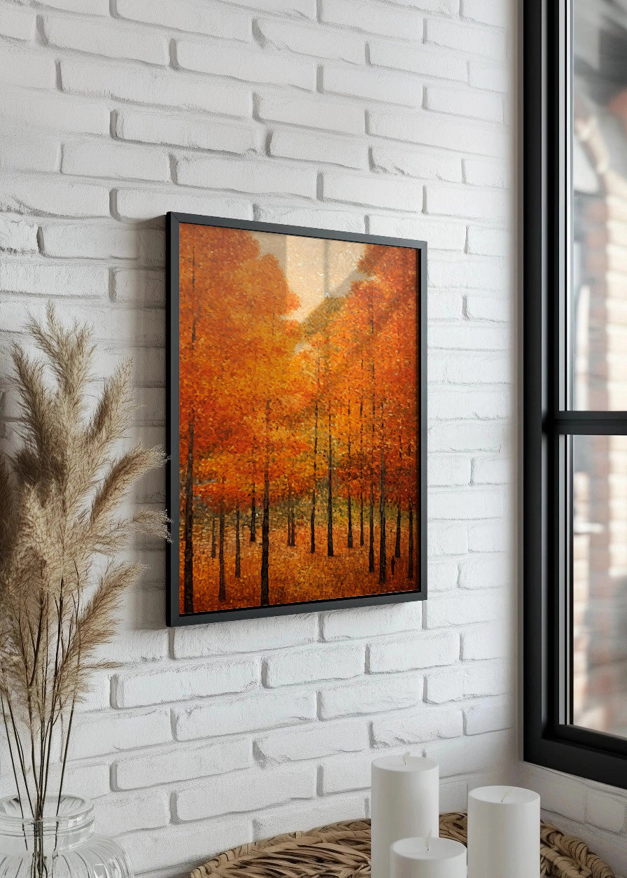Cuadro Pinos de otoño